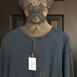 XL Bob Timberlake Thermal shirt, teal, longsleeve